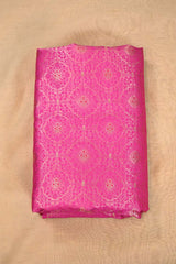 Rani Pink Mango Silk with Intricate Resham & Gold Zari Floral Detailing
