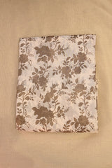 Ivory Modal Cotton Fabric with Digital Floral Prints