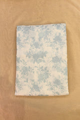 Grey Modal Cotton Fabric with Digital Floral Prints