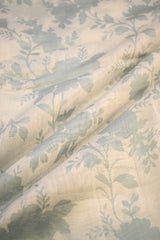 Grey Modal Cotton Fabric with Digital Floral Prints