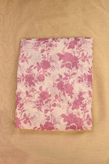 Pink Modal Cotton Fabric with Digital Floral Prints