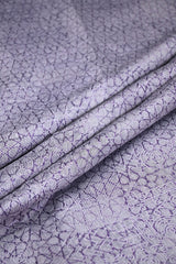 Lilac Cotton Silk Fabric with Resham Woven Geometric Pattern