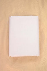 White Plain Cotton Lycra Fabric For Bottom