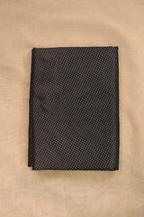Black Pure Katan Silk Fabric with Tanchui Weaving
