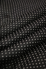 Black Pure Katan Silk Fabric with Tanchui Weaving