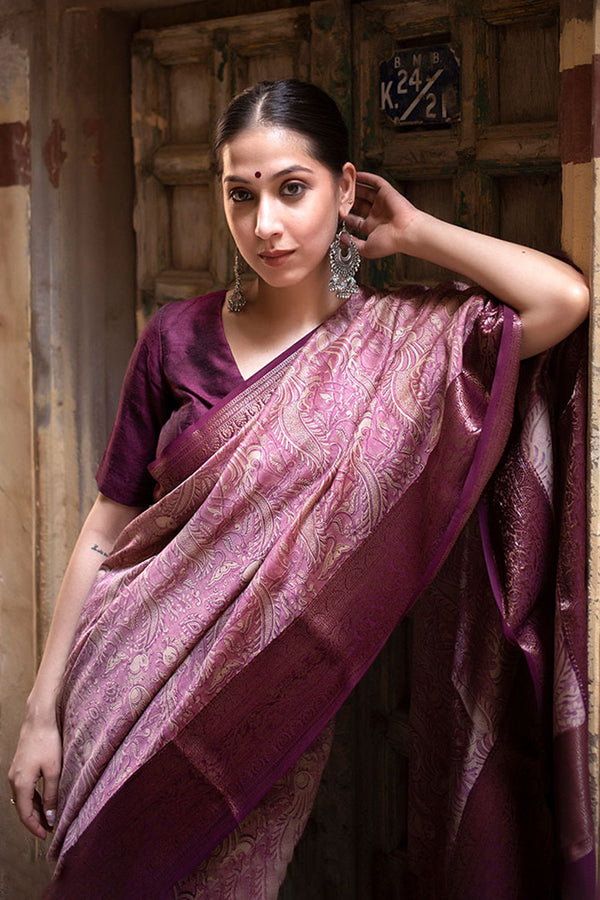 Chanderi Silk Saree for Wedding festivals small events and office-wear