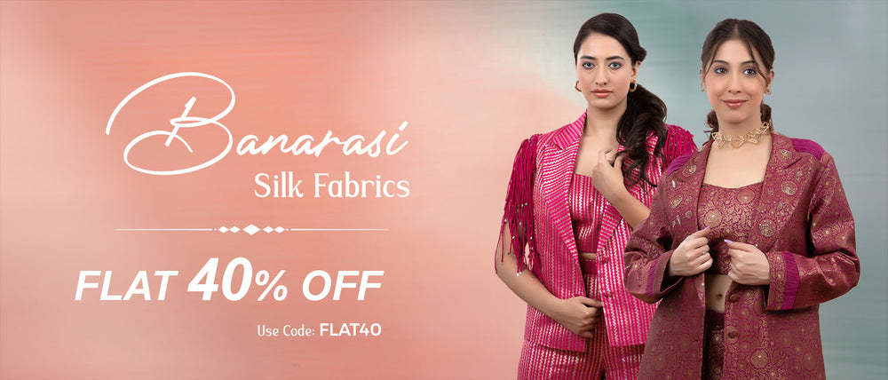 Offer on Banarasi Silk Fabrics at Chinaya Banaras
