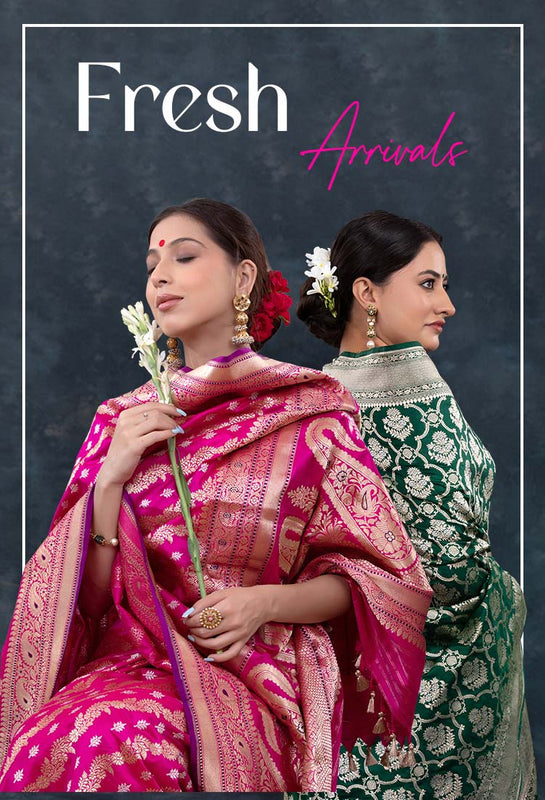 two-women-wearing-banarasi-silk-saree-at-chinaya-banaras