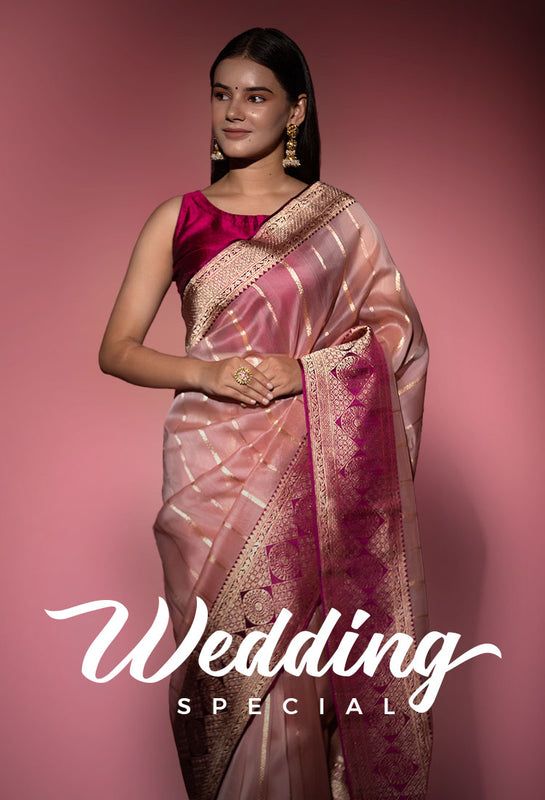 Best wedding wear sarees online by Chinaya Banaras