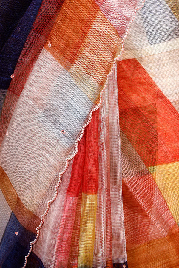 Multicolored Kota Doria Saree