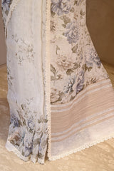 Shweta Triptahi in Off White Pure Linen Saree