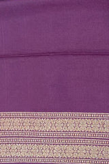 Maroon Ethnic Woven Silk Saree