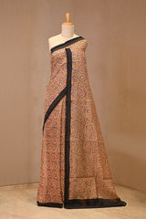 Mustard Yellow Mulmul Cotton Saree with Mirror Work