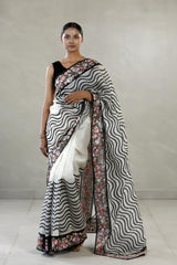 white saree, organza saree, Bollywood saree, Banarasi saree, party wear saree, Wedding Saree