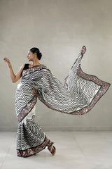 white saree, organza saree, Bollywood saree, Banarasi saree, party wear saree, Wedding Saree