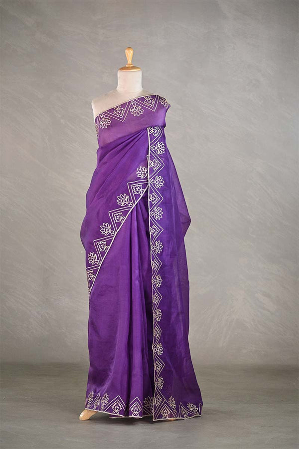 Puple Saree, Bollywood saree, Banarasi saree, party wear saree, Wedding Saree