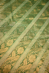 Anushka Inspired Green Kora Organza Silk Saree