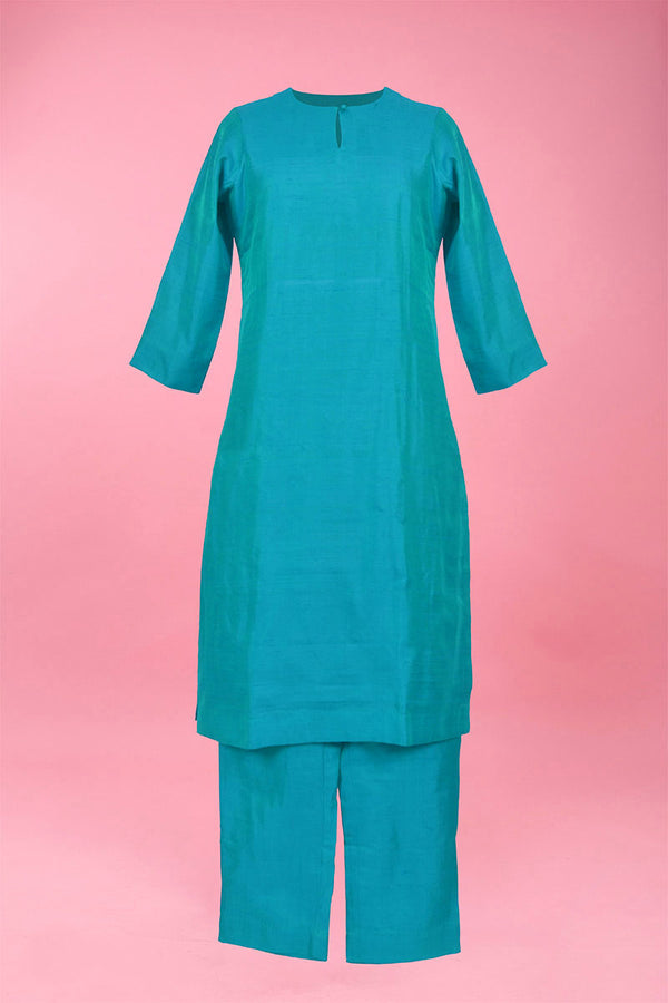 kurti set for women, women kurta, kurta set, kurti set, blue kurti 