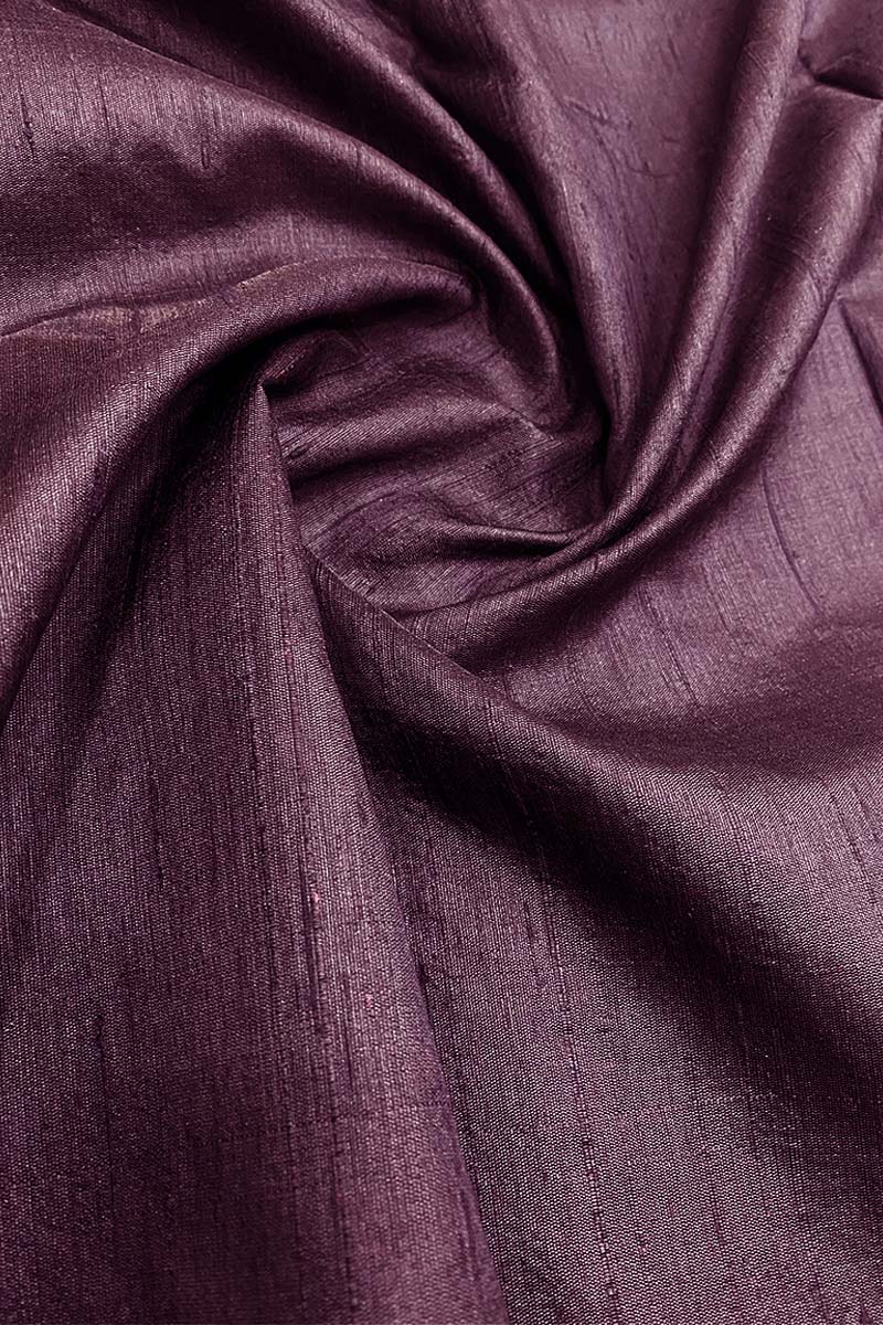 Metallic Purple Woven Raw Silk Kurta Pant Set For Women - Chinaya Banaras