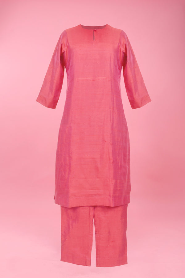 pink kurti, pink kurta, kuti for women, women kura set