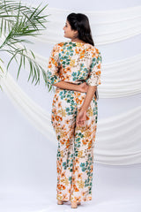 Reverie Ivory Floral Printed Cotton Co-Ord Set