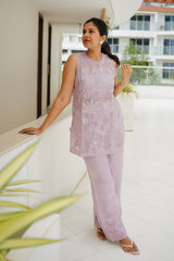 Women In Organza Silk Co-Ord Set By Chinaya Banaras