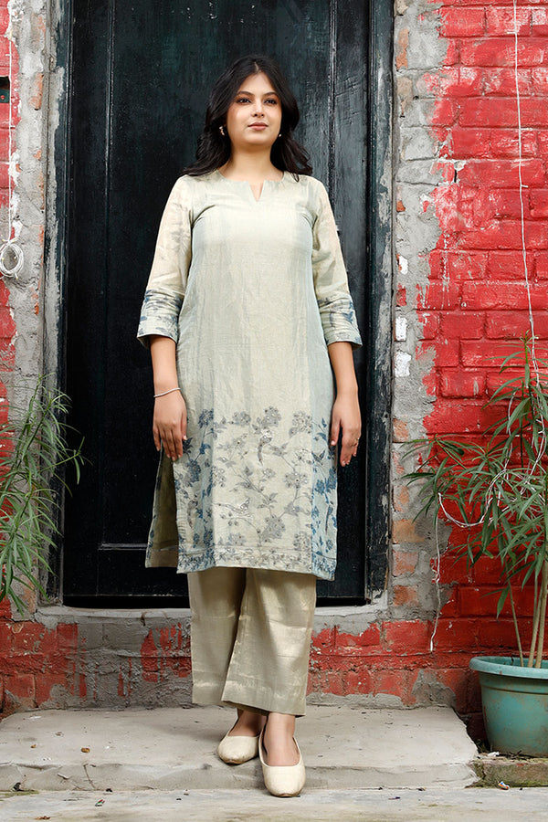 Tissue Silk Kurta Set By Chinaya Banaras