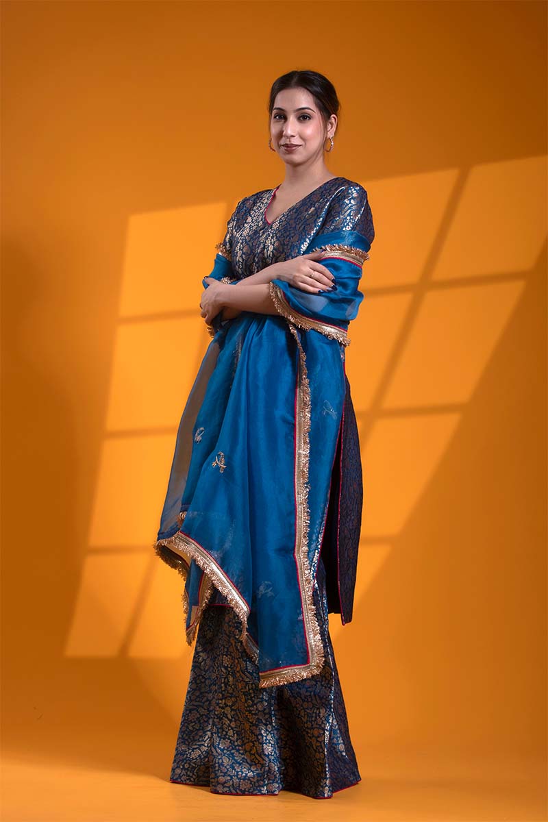 banarasi dress material design Pure Tissue Silk Banarasi Dress Material