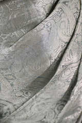 Steel Blue Tissue Silk Saree with Designer Blouse
