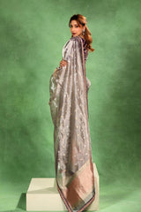 Grey Tissue Silk Saree with Roopa Sona Buti