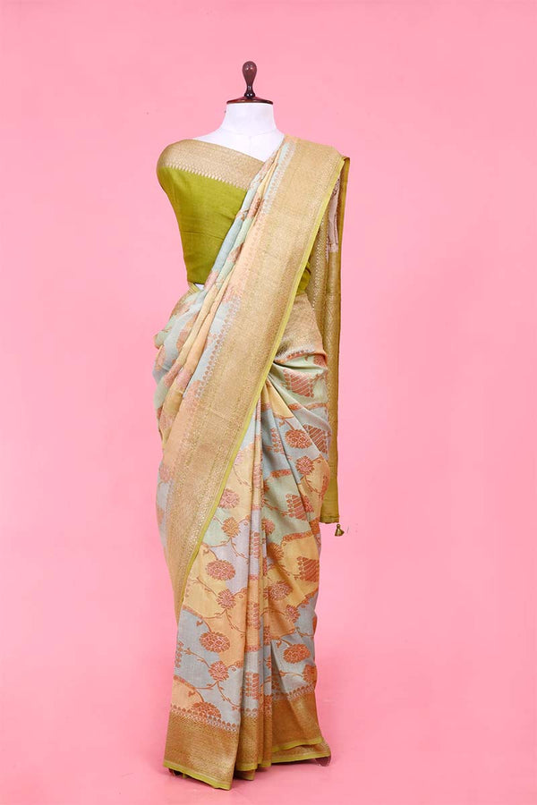 Green saree, Tussar silk saree, khaddi saree, Banarasi saree, party wear saree, Wedding Saree