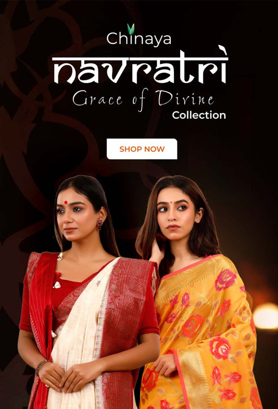 Latest Designer Silk Sarees for Navratri by Chinaya Banaras