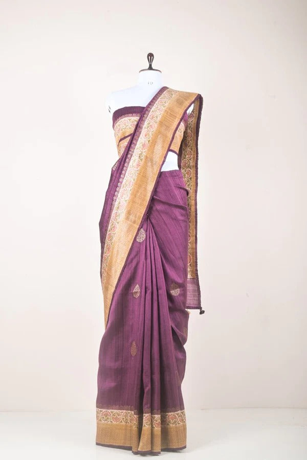 Handwoven Raw Silk Saree
