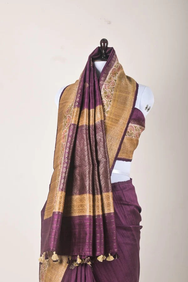 Handwoven Raw Silk Saree