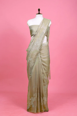 Embellished Organza Silk Saree