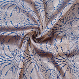 Royal Blue Handwoven Banarasi Silk Fabric