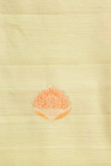 Lime Yellow Handwoven Chiniya Silk Dress Material