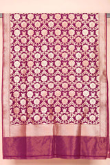  Handwoven Banarasi Silk Dupatta by Chinaya Banaras