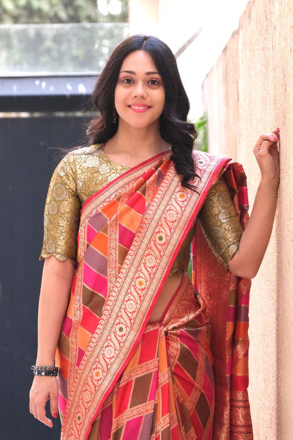 handwoven Banarasi silk saree at Chinaya Banaars