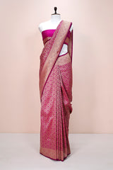 Imperial Purple Ethnic Woven Casual Silk Saree By Chinaya Banaras