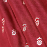 Red Handwoven Mulberry Silk Fabric At Chinaya Banaras