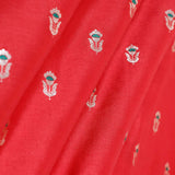 Squash Orange Handwoven Mulberry Silk Fabric