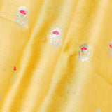 Butter Yellow Handwoven Mulberry Silk Fabric
