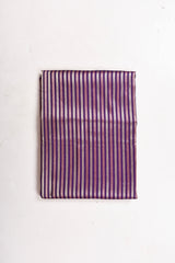 Products Classic Purple Striped Handwoven Banarasi Silk Fabric