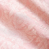 Pastel Pink Handwoven Banarasi Silk Fabric