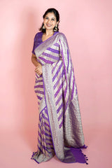 Purple saree, Georgette saree, khaddi saree, Banarasi saree, party wear, wedding Saree