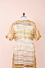 Daffodil Yellow Rangkat Tissue Silk Kurta Set