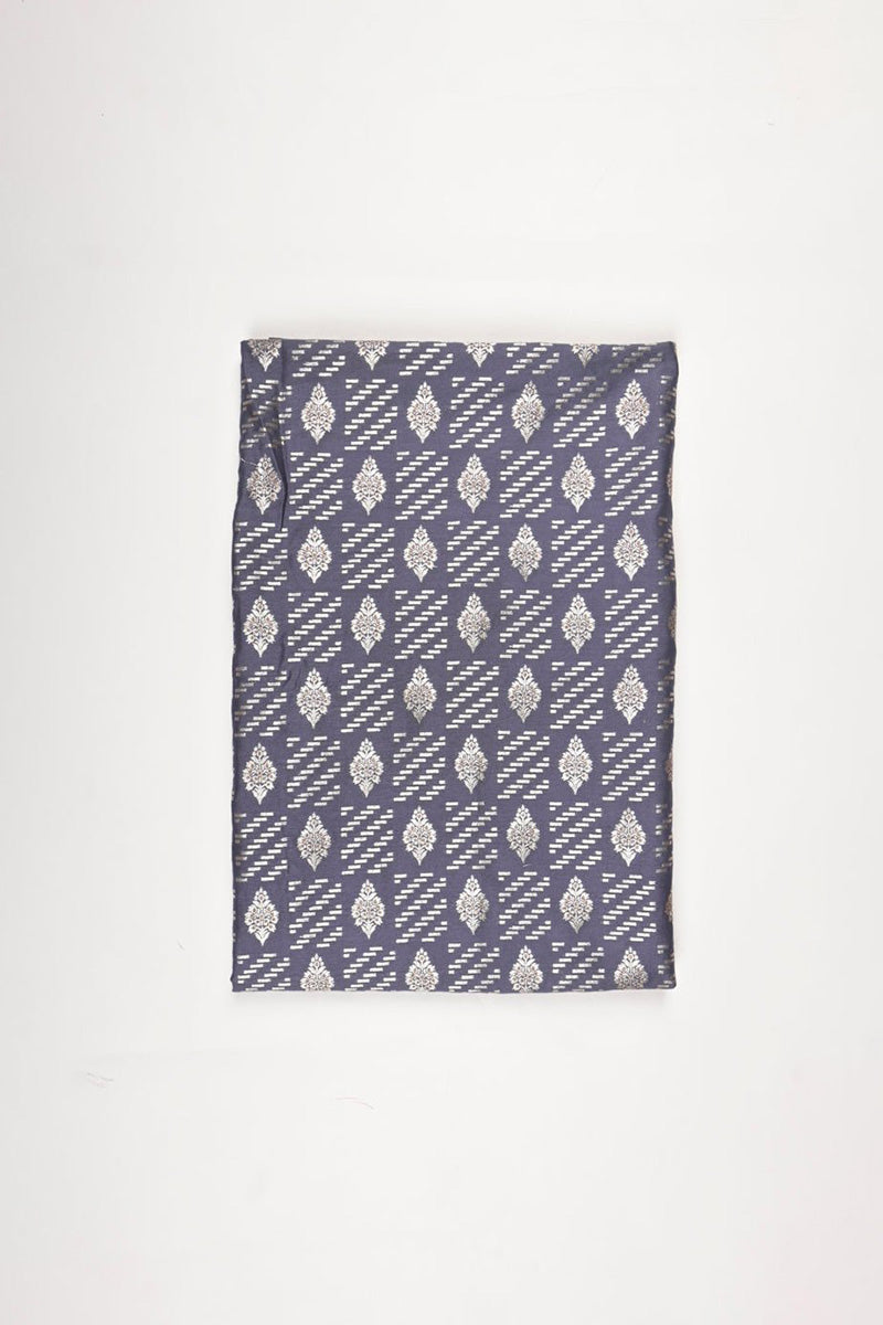Aegan Blue Handwoven Mulberry Silk Fabric