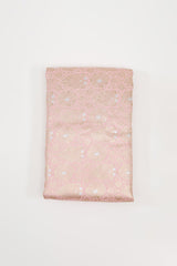 Baby Pink Handwoven Banarasi Silk Fabric