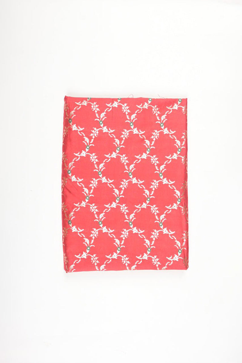 Bright Red handwoven Mulberry Silk Fabric